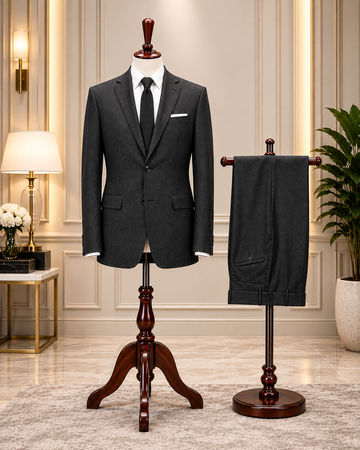 Charcoal Grey Classic Two-Piece Suit