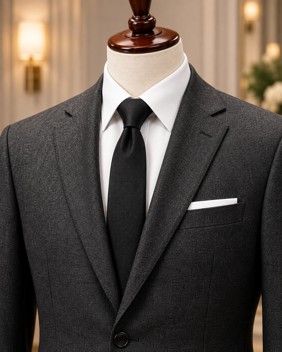 Charcoal Grey Classic Two-Piece Suit