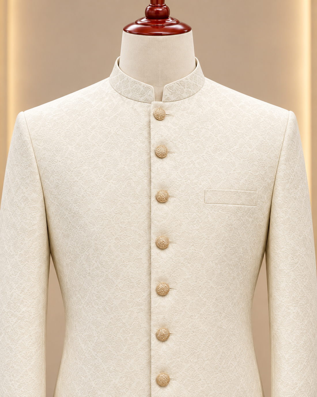 Jamawar Classic Groom Sherwani