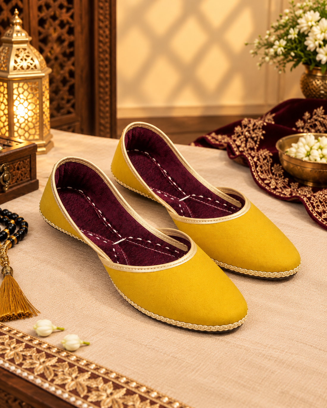 Mustard Royal Classic Khussa