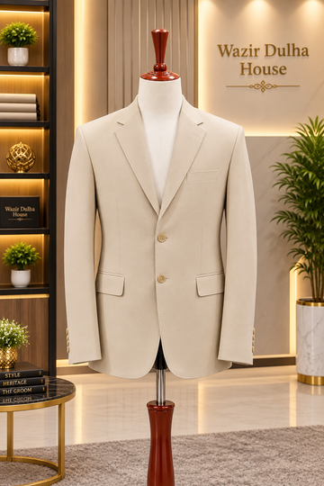 Ivory Sand Tailored Blazer