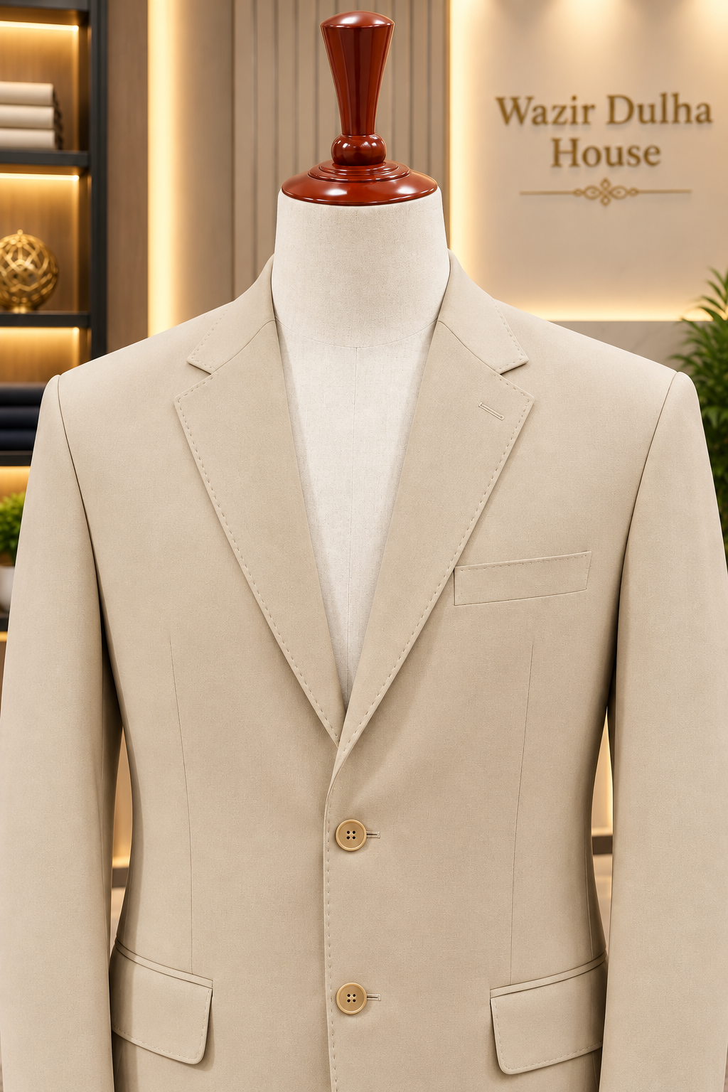 Ivory Sand Tailored Blazer