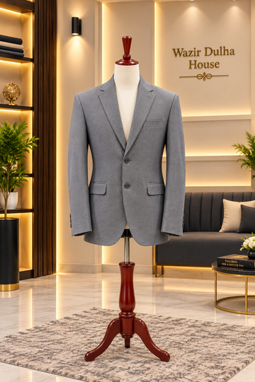Silver Grey Classic Tailored Blazer