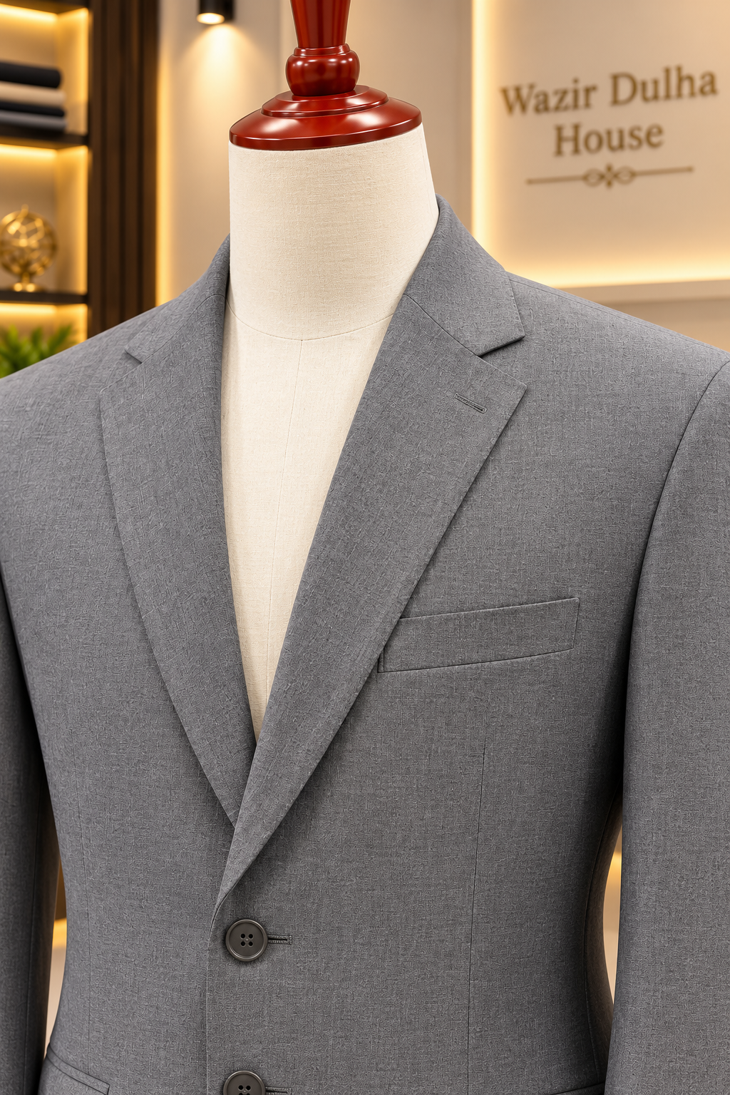 Silver Grey Classic Tailored Blazer